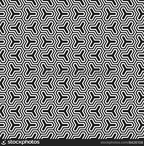 Seamless Vector Geometric interlocking Pattern