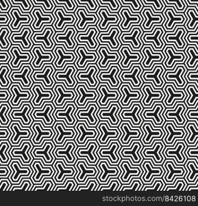 Seamless Vector Geometric interlocking Pattern