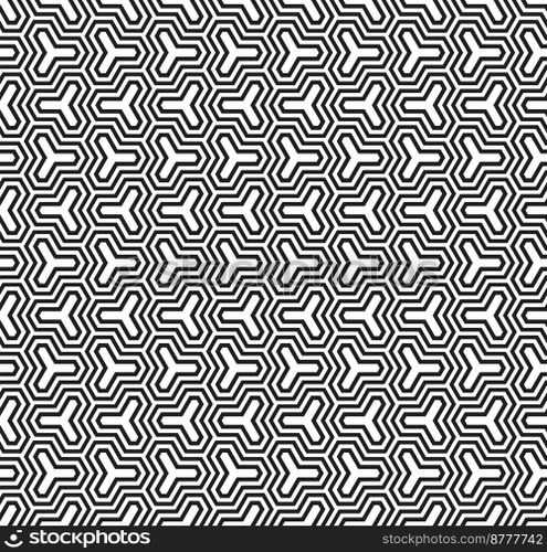 Seamless Vector Geometric interlocking Pattern