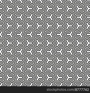 Seamless Vector Geometric interlocking Pattern