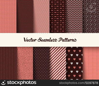 Seamless vector geometric patterns