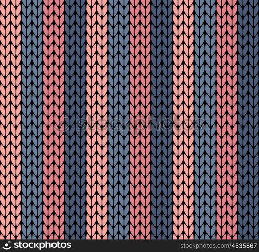 Seamless vector knitting pattern