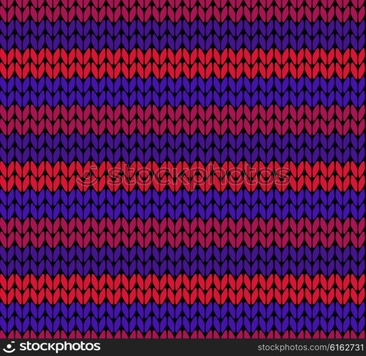 Seamless vector knitting pattern