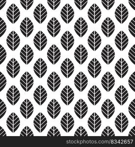 Seamless vector leaf pattern background
