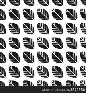 Seamless vector leaf pattern background