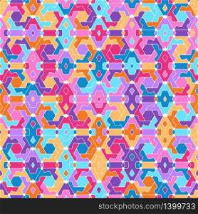 Seamless vector pattern. Geometric abstract background. Stock color texture.