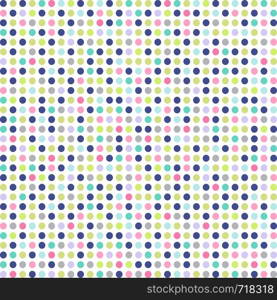 Seamless vector pattern with dots. Colorful background.