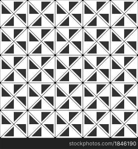 Seamless vector pattern with lines, triangles and squares for textures, textiles, simple backgrounds, covers and banners. Flat style