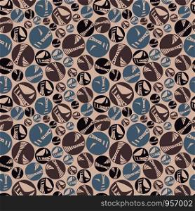 seamless vector repeat pattern texture of hand-drawn, abstract circles in a muted colour palette