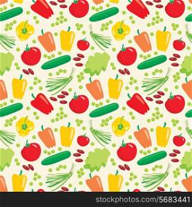Seamless vegetables pattern