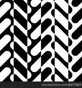 Seamless Vertical Stripe Pattern. Vector Black and White Background. Seamless Vertical Stripe Pattern