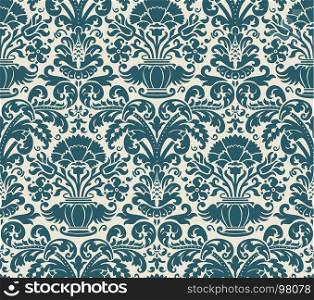 Seamless victorian pattern. Vector illustration