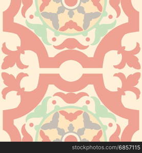 Seamless vintage background - Victorian tile in vector