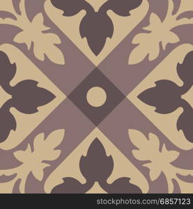 Seamless vintage background - Victorian tile in vector