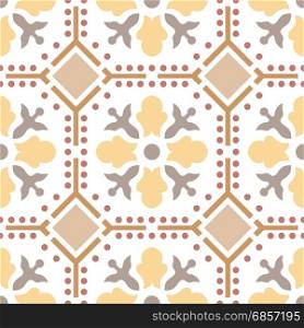 Seamless vintage background - Victorian tile in vector
