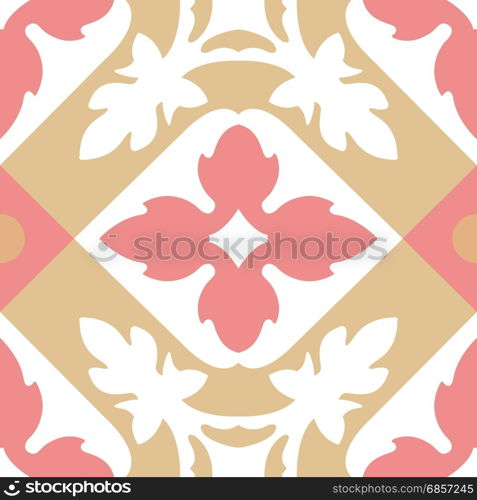 Seamless vintage background - Victorian tile in vector