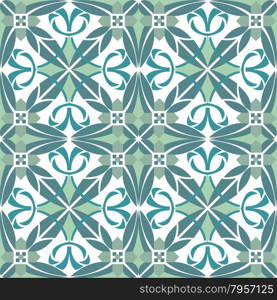 Seamless vintage background - Victorian tile in vector