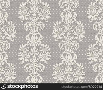 Seamless vintage lace background vector image