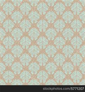 Seamless vintage pattern on old paper texture.. Seamless vintage pattern on old paper texture
