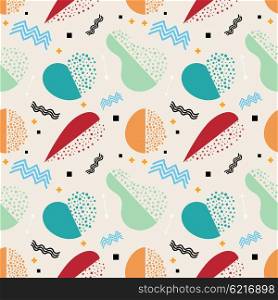 Seamless vintage pattern. Seamless pattern with fruits and vegetables - apples, carrots, pears, &#xA;apricots. Texture for the design of wallpaper, fabric, paper. Stock vector