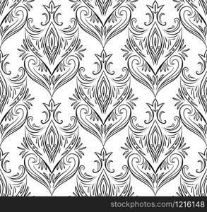 Seamless vintage texture with a floral pattern with swirls. Vector element dyal your creativity. Seamless vintage texture with a floral pattern with swirls. Vect