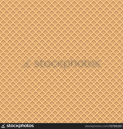 Seamless waffle pattern. Vector background