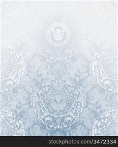 Seamless Wallpaper Pattern, pale blue
