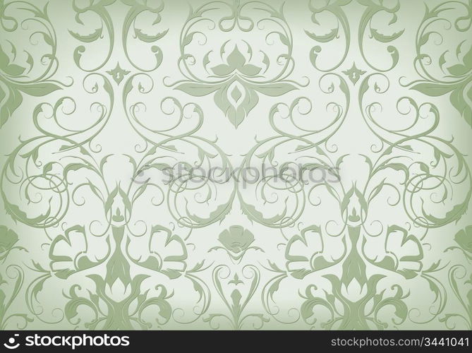 Seamless wallpaper pattern, vector