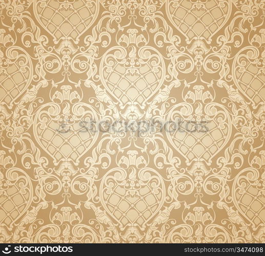 Seamless wallpaper pattern, vector