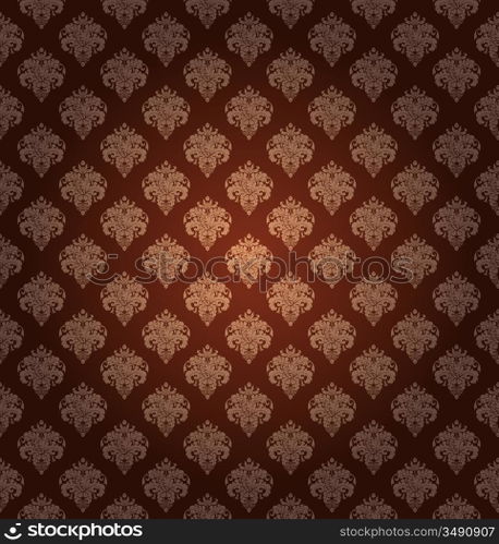 Seamless wallpaper pattern, vector