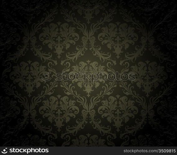 Seamless wallpaper pattern, vector