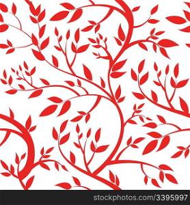 seamless wallpaper - red leaves