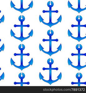 seamless wallpaper with sea anchors