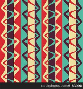 Seamless Wave and Stripe Pattern. Abstract Background. Seamless Wave and Stripe Pattern