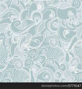 Seamless wave hand drawn pattern. Abstract background.. Seamless wave hand drawn pattern. Abstract background