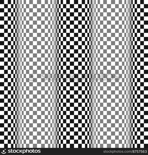 Seamless wave motion distortion pattern background. Vector Illustration.