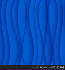 Seamless Wave Pattern. Curved Shapes Background. Regular Blue Texture. Seamless Wave Pattern. Curved Shapes Background. Regular Blue wave Texture