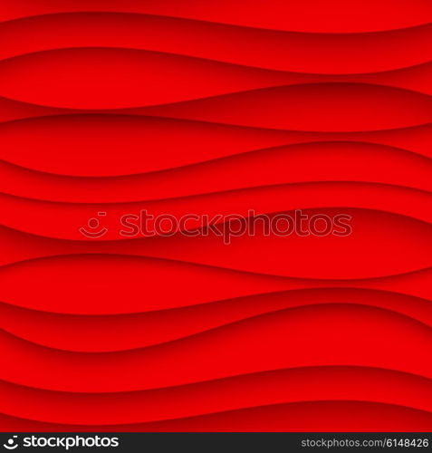 Seamless Wave Pattern. Curved Shapes Background. Regular red Texture. Seamless Wave Pattern. Curved Shapes Background. Regular red wave Texture