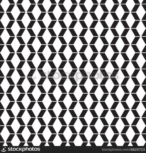 Seamless wireframe 3d cube pattern background texture