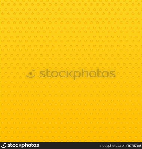 Seamless yellow circles geometric hole pattern background and texture. Vector illustration