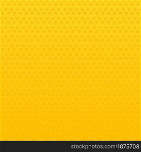 Seamless yellow circles geometric hole pattern background and texture. Vector illustration