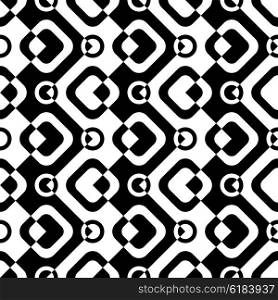 Seamless ZigZag Pattern. Abstract Black and White Background. Vector Regular Texture. Seamless ZigZag Pattern