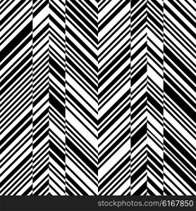 Seamless ZigZag Pattern. Abstract Monochrome Background. Vector Regular Texture. Seamless ZigZag Pattern