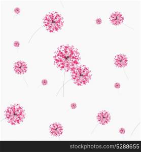 Seammless of patters. Abstract colorful background with flowers. Vector illustration