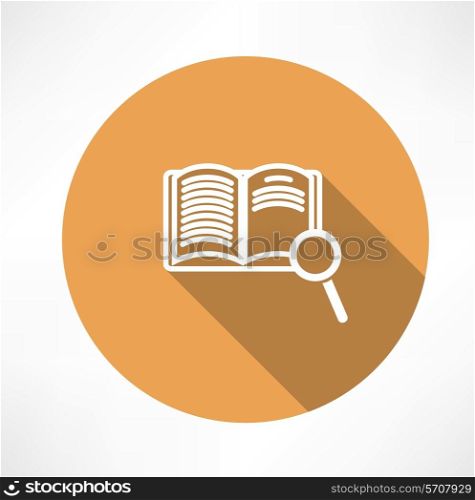 Sear The Book icon. Flat modern style vector illustration
