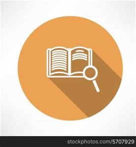 Sear The Book icon. Flat modern style vector illustration