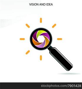 search and vision symbol,business ideas.vector illustration