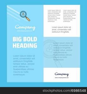 Search avatar Business Company Poster Template. with place for text and images. vector background