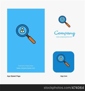Search avatar Company Logo App Icon and Splash Page Design. Creative Business App Design Elements