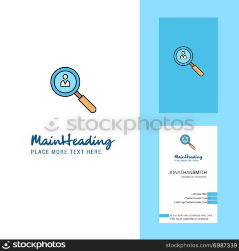 Search avatar Creative Logo and business card. vertical Design Vector